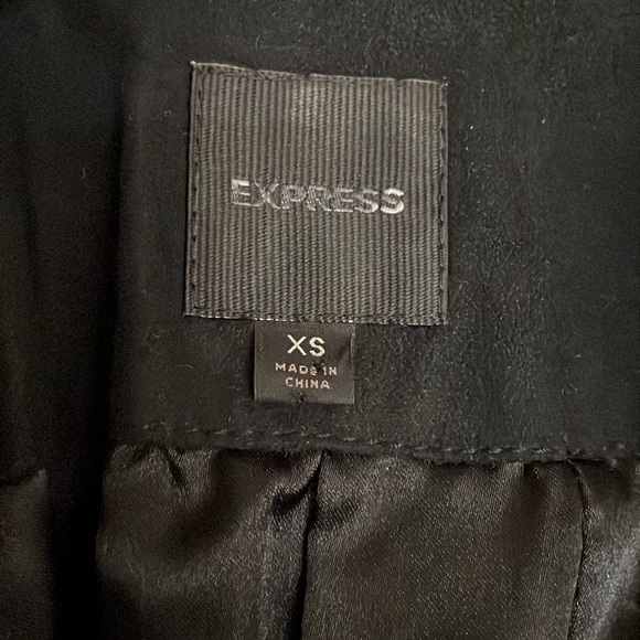 EXPRESS Black faux suede studded jacket - Picture 5 of 6